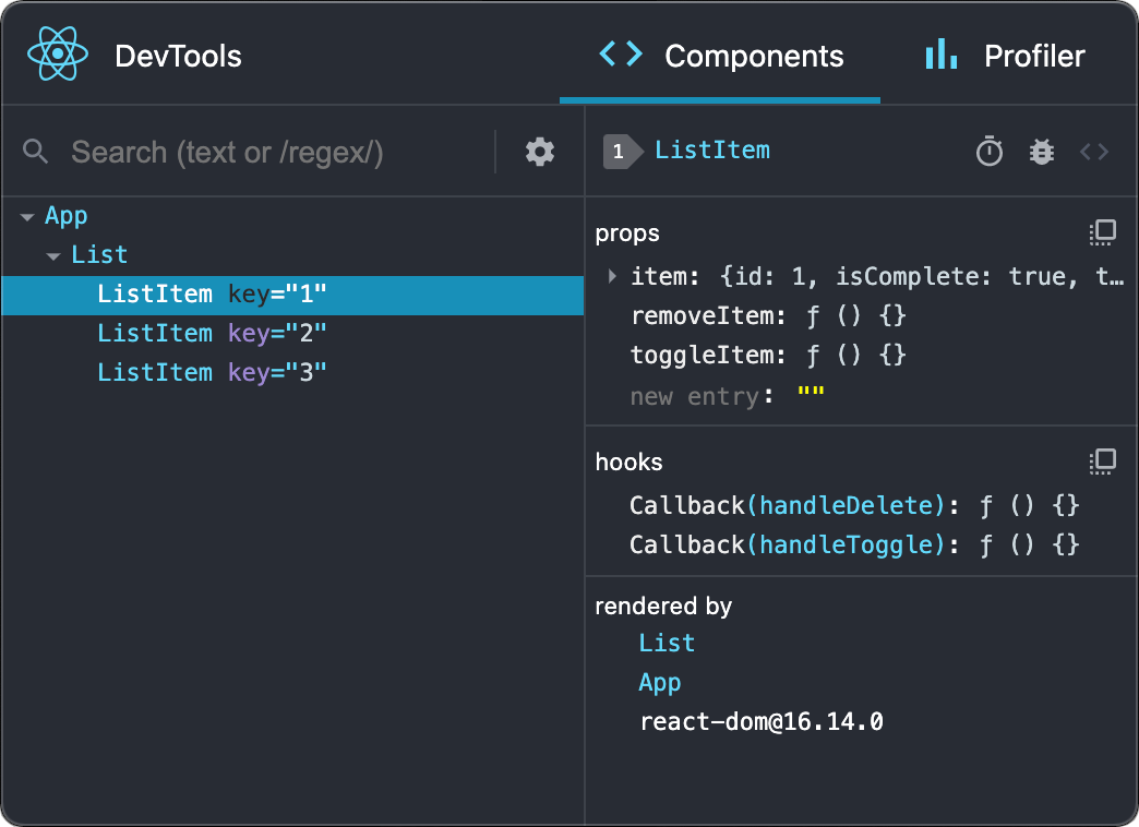 独立的 React Developer Tools